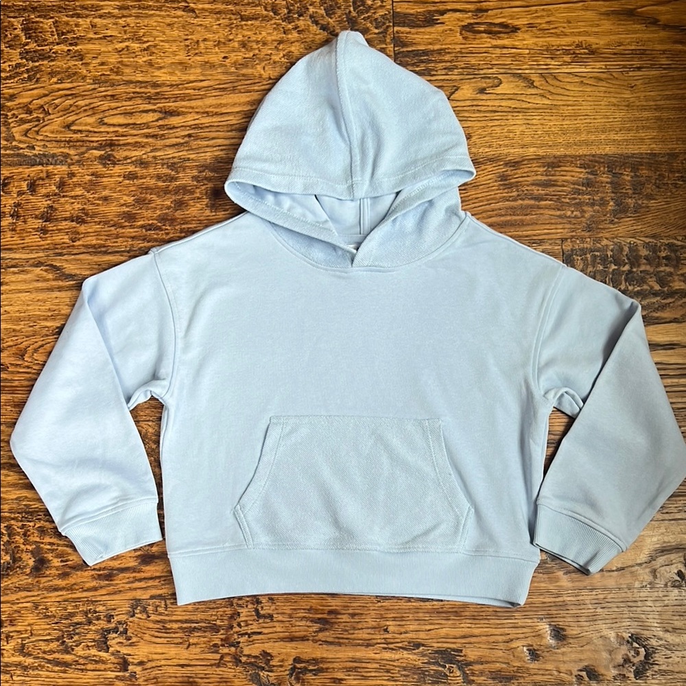 Light Blue Cropped Hoodie